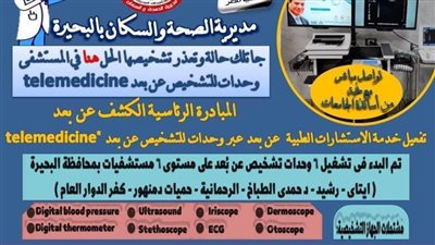 تخصيص 6 مراكز بالبحيرة لتفعيل المبادرة الرئاسية 