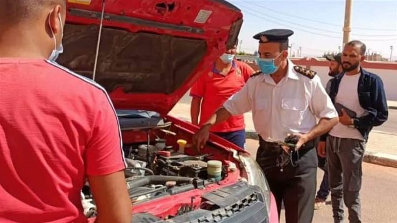 قافلة مرورية ببلاط