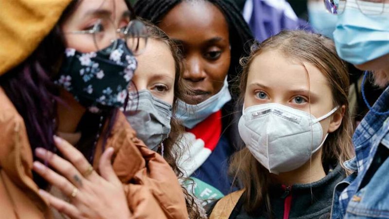 جريتا تونبرج خلال