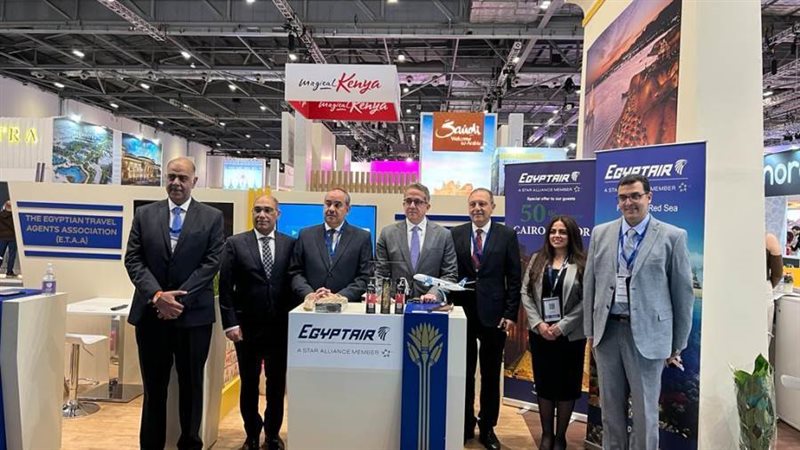 خلال افتتاح جناح