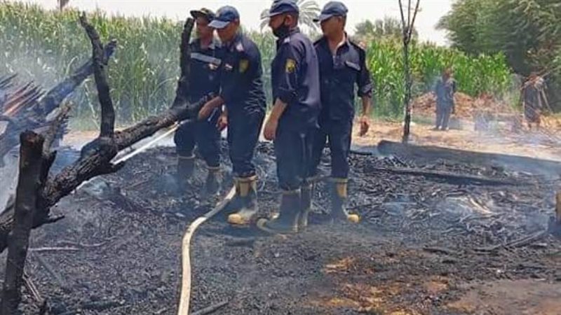 إطفاء حريق بالعدوة