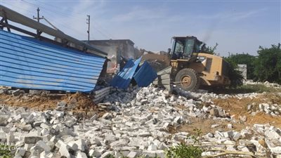 إزالة 16 حالة تعدٍ على الأراضى الزراعية فى حملة بالبحيرة