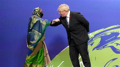 جونسون والشيخة حسينة يبحثان التعاون في مجالات المناخ والتجارة والأمن