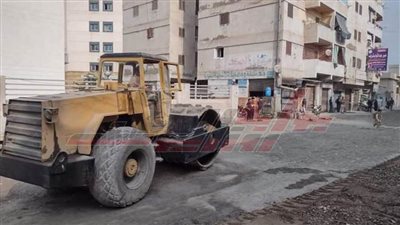 تركيب الإنترلوك وتسوية شوارع سيدي غازي بكفر الشيخ