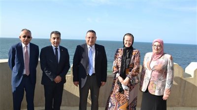 دكتور قنصوة يستقبل عميد هندسة بـ