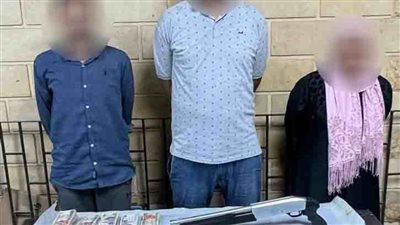 سقوط  ثلاثة متهمين بالقليوبية بحوزتهم سلاح نارى ومخدرات 