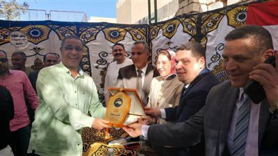 مستقبل وطن بني سويف يكرم الحكم الدولي 
