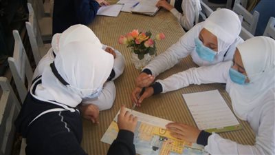 تنظيم 4 ورش عمل لطلاب مدرسة محطة كهرباء زاوية غزال الإعدادية 