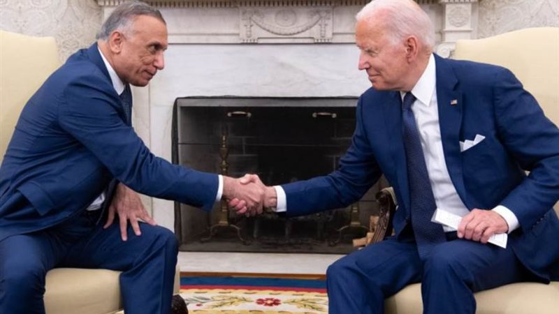 جو بايدن والكاظمي