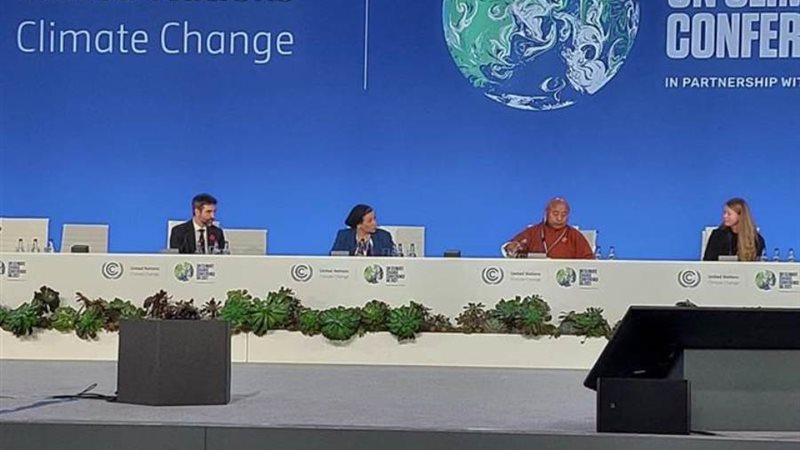 وزيرة البيئة بجلاسكو