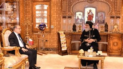 البابا تواضروس الثاني يستقبل سفير مصر الجديد في روسيا