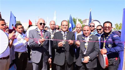 افتتاح المهرجان الكشفي والإرشادي السادس  بجامعة سوهاج 