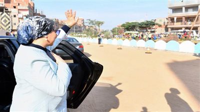 السيدة انتصار السيسي: سعدت اليوم بوجودي بين أهلي أهل قرية شما مركز أشمون