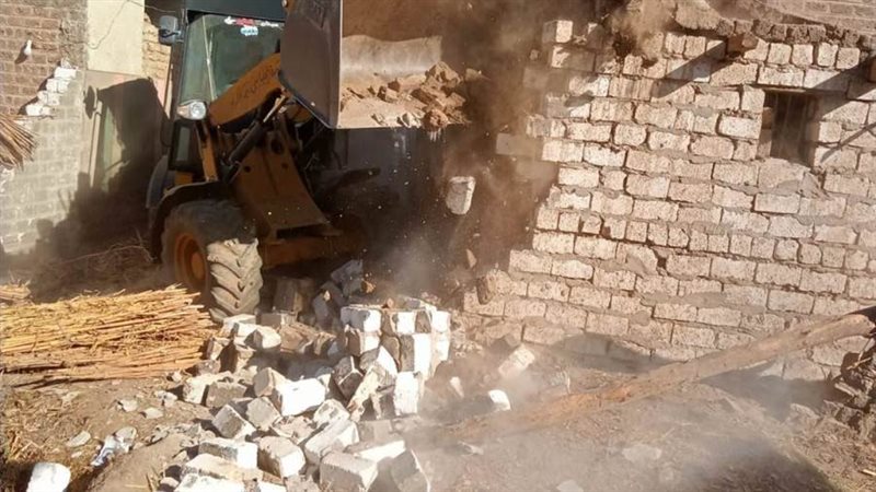 جانب من حملة الإزالة