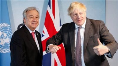 جونسون وجوتيريش يؤكدان العمل للتوصل لنتائج طموحة بـ “كوب 26”