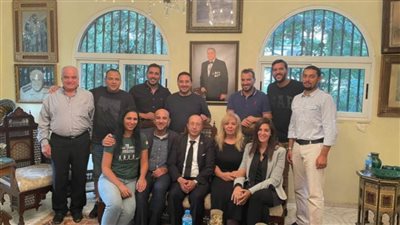 إدريس الهلالي رئيس الاتحاد العربي للتايكوندو في زيارة لأسرة القولي