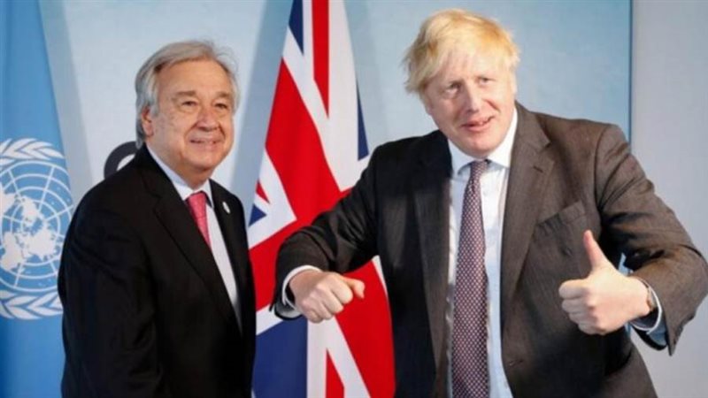 جونسون وأنطونيو جوتيريش