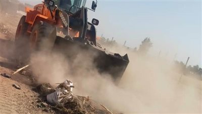 رفع 100 طن من مخلفات الشوارع والطرق بمركز الفشن