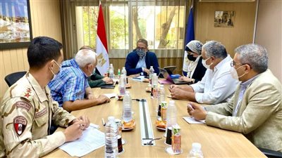 العناني يجتمع للوقوف على آخر تطورات العمل بالمتحف الرومانى اليونانى