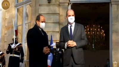 عاجل| الرئيس السيسي يلتقي بباريس رئيس الوزراء الفرنسي جان كاستكس