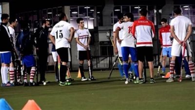 هوكى الزمالك يخوض تدريبه استعدادًا للشرطة في الدوري