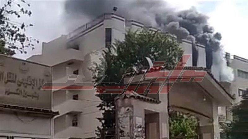 حريق بالمستشفي التعليمي