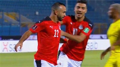 أفشة يتقدم لمنتخب مصر بالهدف الأول ضد الجابون