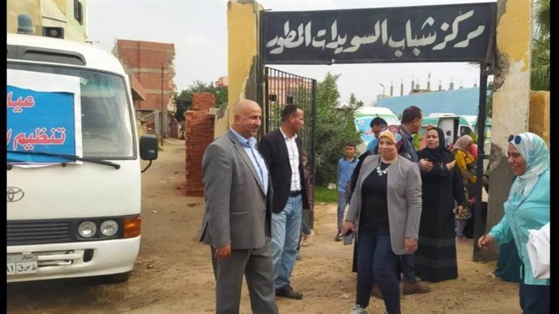 جانب من القافلة الطبية