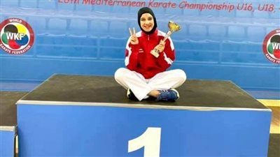 ياسمين الجويلي تنافس على الميدالية البرونزية ببطولة العالم للكاراتيه