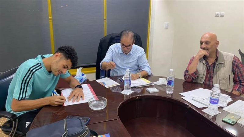 عبد الرحمن مجدي أثناء