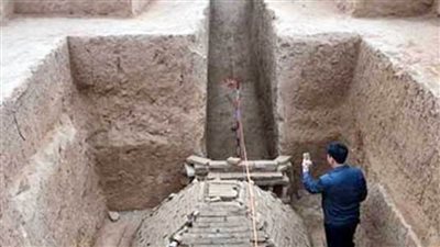 اكتشاف مقبرة قديمة في موقع بناء شمالي الصين