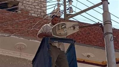 عودة التيار الكهربائي بإطسا بالمنيا 