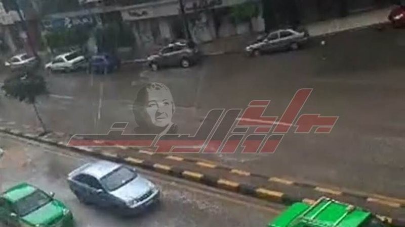 سقوط الأمطار بالمنوفية