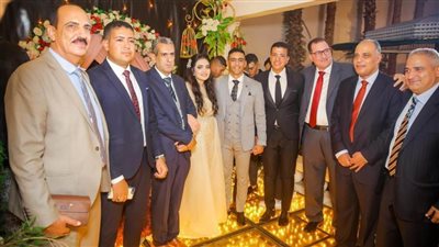 تهنئة بمناسبة خطوبة الملازم أول عاطف نصر على نجلة المستشار سعيد صالح 