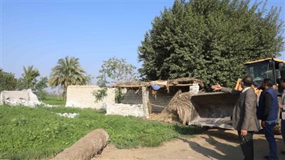 حصيلة إزالة التعديات منذ بدء الموجة 18 بالمنيا 