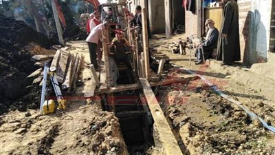 حملات مكبرة للرش والتطهير وإنشاء مشروع الصرف الصحي الجديد بكفر الشيخ