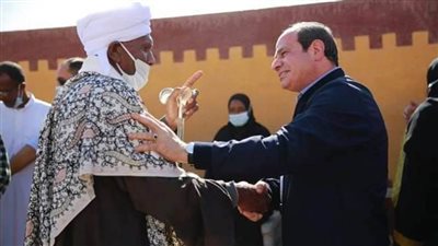 الرئيس السيسي لأهالي أسوان: مصر لن تتخلى أبدا عن أهلها ولن تترك مشكلة بدون حلها