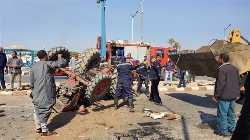 حادث التصادم بأسيوط