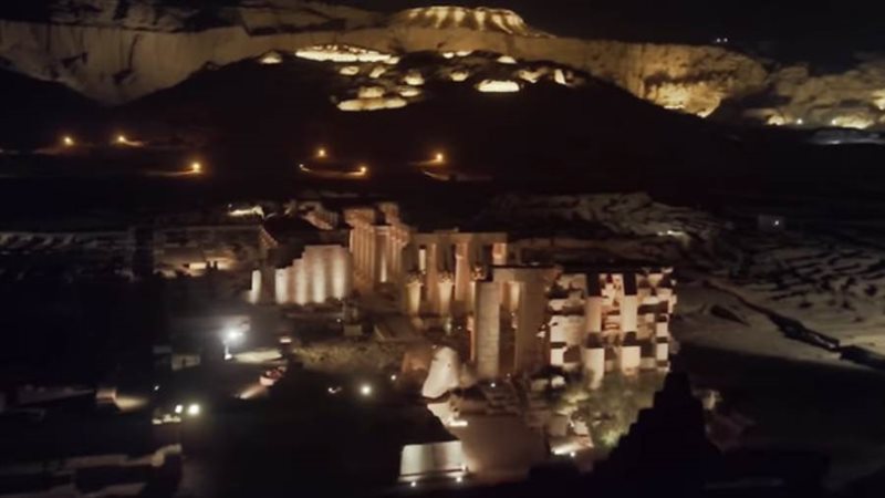 طريق الكباش بالاقصر