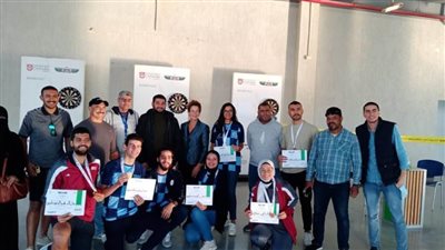 جامعة قناة السويس تفوز ببطولة الدارتس للجامعات