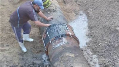 مياه الشرب بشمال سيناء: إصلاح خط مياه الشرب المغذى لبئر العبد