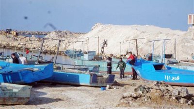 استمرار الصيد بالبحر غرب ميناء العريش البحري ودعم الصيادين