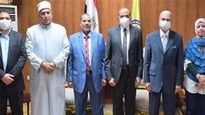 بروتوكول تعاون بين جامعة بني سويف المنظمة العالمية لخريجي الأزهر الشريف