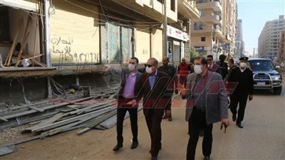 محافظ كفر الشيخ يتفقد الأحياء والشوارع الجاري تطويرها وتبطين الترع