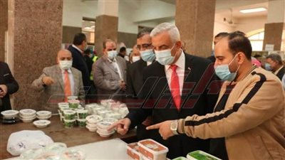 منتجات غذائية ومشغولات يدوية بمعرض مهرجان أسبوع خدمة المجتمع بـ”المنوفية