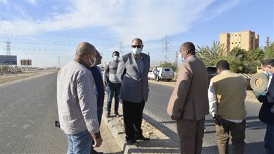 محافظ أسيوط يتفقد أعمال تطوير طريق المطار والصحراوي ومدخل مدينة ناصر الجديدة
