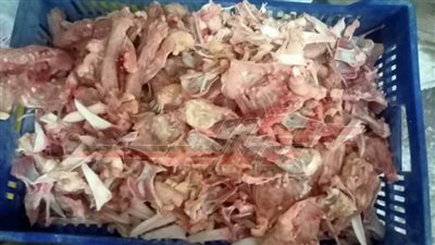 ضبط 3 أطنان هياكل دواجن غير صالحة للاستهلاك الآدمي بكفر الشيخ