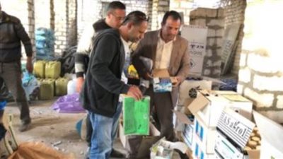ضبط 162 طن مبيدات وأسمدة ومخصبات زراعية مغشوشة قبل ترويجها بالاسماعيلية