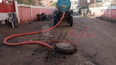 حملات مكثفة للنظافة والتجميل وتسليك خفض المنسوب بسيدي سالم