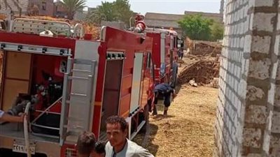 السيطرة على حريق بأرض زراعية بالعدوة بالمنيا